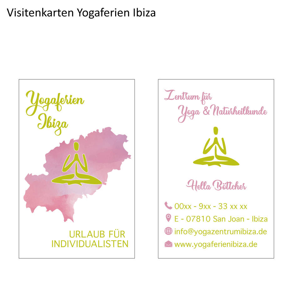 visitenkarten yogaferien ibiza